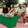 thumbnail image 5 of Eurmax USA Spandex Table Cover Fitted 30+ Colors Polyester Tablecloth，6 ft Table Cover Open Back,2PC, 5 of 5