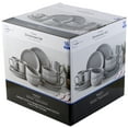 Mainstays Chiara 16Piece Stoneware Gray Dinnerware Set