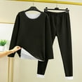 thumbnail image 3 of Xudanell Boys Winter Outfits Teenagers Warm Underwear Fleece Lined Boys Thermals Base Layer Kids Clothes Black 16 Years, 3 of 3