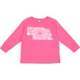 thumbnail image 3 of Inktastic Nebraska Silhouette Mandala Boys or Girls Long Sleeve Toddler T-Shirt, 3 of 5