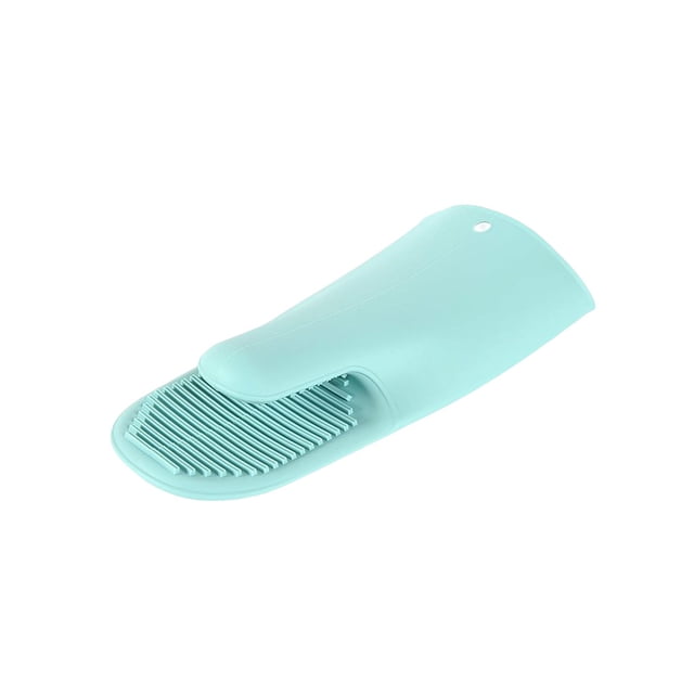 Inteprter Manopla para horno, manoplas para parrilla, guantes de cocina, resistentes a altas temperaturas, antideslizantes, profesionales, Cocina y Comedor Verde