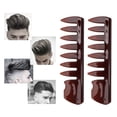 thumbnail image 4 of Hair Comb, Styling Hair Comb 10 Pcs Rounded Edge Wide Tooth  For Home Transparent Brown, 4 of 8