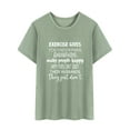thumbnail image 3 of TWZH Women Exercise Gives You Endorphins Letter Tee Funny Style T-Shirt, 3 of 6