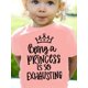 thumbnail image 1 of Camiseta linda para niña con estampado de PRINCESA, informal, de manga corta, cómoda y versátil para el verano., 1 of 7