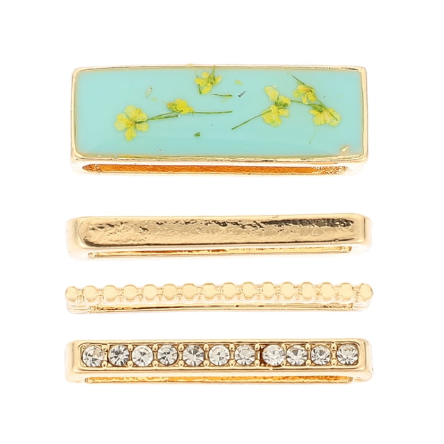WEUVEB 4Ud Charms De Aleación Para Correa De En Silicona Duradero Color Surtido