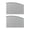Gray Rear 2Pcs, variant on Embedded Track Retractable Car Side Window Sun Shade Auto Roll Up UV Protection Privacy Curtain for Most Vehicles