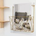 thumbnail image 2 of Wall Magazine Rack Wire Newspaper Rack Magazine Display Holder Metal Book Holder Wall Mounted Brochure Storage Rack File Holder, 2 of 9