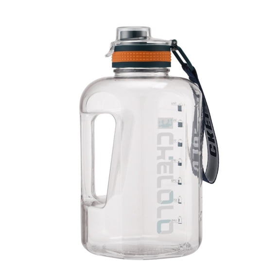 Kieccall 54oz Large Capacity Plastic Water Jug - Big Belly Cup With Tote Rope, Funny Design For Men Women Outdoor Sports, Portable Leak-Proof Space Cup
