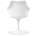 thumbnail image 6 of Aron Living Rose 18" Mid-Century Plastic and Metal Armchair in Red, 6 of 6