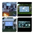thumbnail image 6 of Projector Screen, Salange Outdoor Simple Portable Screen 16:9 Travel Front &amp; Rear projection screen Night Super thin Projection Screen
--------
Flexible compatibility, 6 of 6