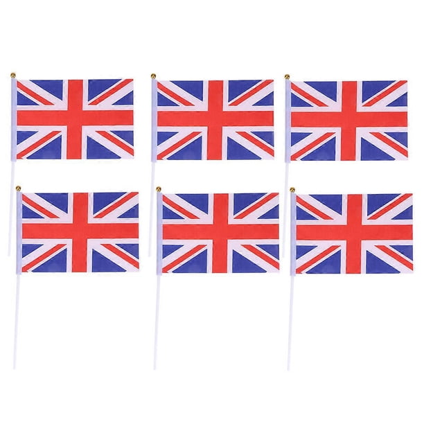 Hand Held Small Flag On Stick International World Country Banners Party Decoration Multi 21*14cm Cheering Prop 20Pcs