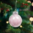 thumbnail image 4 of 2.36 Inch Christmas Balls Clear Christmas Bulbs Ornaments with Feather, Christmas Tree Ball Decorations for Xmas Hanging Home Indoor Holiday Party Decor, 4 of 6