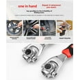 thumbnail image 2 of 52-in-1 Multifunctional Socket Wrench Kit with 360-Degree Rotation, 8-21mm Size Range, 8-in-1 Augmented Design, High-Quality Durable Construction, Magnetic Red-Black Handle (12-19mm), Compact &, 2 of 6