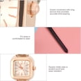 thumbnail image 3 of Reloj de Pulsera de Cuarzo Femenino Bling Bling Analógico Correa de PU Negro, 3 of 7