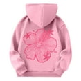 thumbnail image 5 of Tiweut Hoodies for Girls Long Sleeve Soft Sweatshirts Graphic Kids Pullovers Loose Fit Relaxed Fit Clothes 1-2 Y, 5 of 9