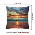 thumbnail image 4 of BANET  Ocean Blue Tropical Inspirational Throw Pillow Covers, Decorative Pillow Covers Digital Printing Blended Fabric for Couch Sofa Bed Invisible Zipper  24x24in, 4 of 7