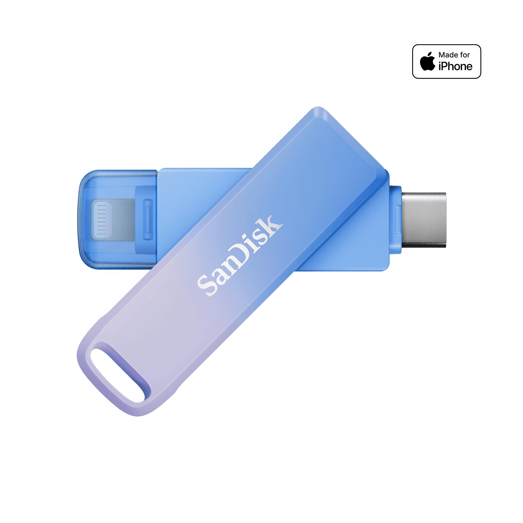 SanDisk 256GB Creator Phone Drive, with Lightning and USB Type-C Connectors - SDIXD0N-256G-GN6TP