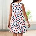 thumbnail image 6 of YOUYEDIAN Independence Day Girls Dresses Size 10-12 4th Of July Sleeveless Dress 2025 Summer Cute Sun Dress Plain Stars Striped Midi Dress,Vermilion 4-5 Years, 6 of 6