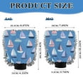 thumbnail image 3 of Microfiber Car Wash Gloves With Chenille & Polyester Terry Scratch-Free Cleaning Elastic Cuffs Seamless Pattern with Sailboats, 3 of 8