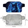 thumbnail image 5 of Xoenoiee Blue Wolf Lightning Print Car Windshield Cover for Ice and Snow, Windshield Snow Cover for SUV Truck Sedan, Car Frost Shield Snow Cover Automotive Winter Accessories, 5 of 7