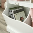 Sauder Storybook Storage Bin Bookcase, Soft White Finish