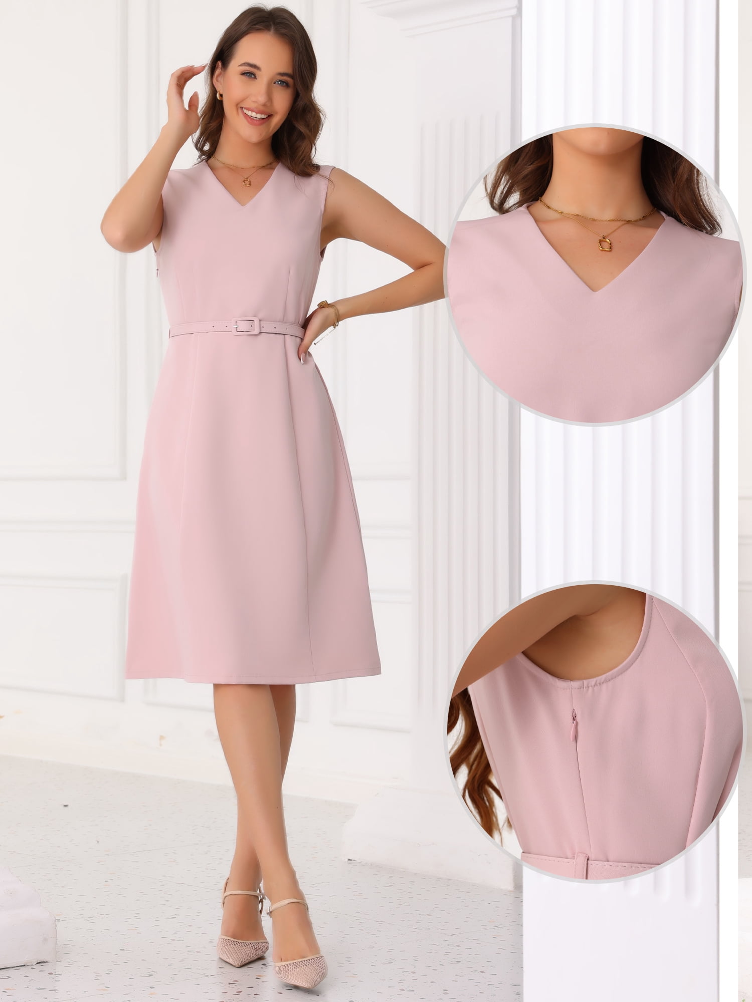 DARING DIVA Sleeveless A-Line Dress XL Pink