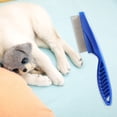 thumbnail image 3 of Bsvklp Gato Perro Piojos Peine para Pulgas Herramienta Aseo Multifuncional Suministros para (Azul L), 3 of 9