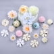 thumbnail image 1 of Paquete de 21 pinzas para el pelo de flores artificiales para boda, fiesta de graduación, decoración para el cabello para mujeres y niños, 1 of 5