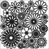 Crafter's Workshop Template 12"X12"-Flower Frenzy