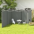 thumbnail image 2 of Outsunny 10'x20' or 10'x10' Pop Up Canopy Side Panels Replacement, Grey, 2 of 10