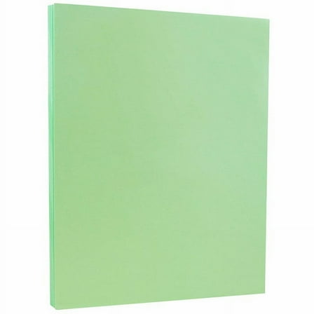 JAM Paper Vellum Bristol, 8 1/2 x 11, Green Vellum, 67lb, 100 per Pack