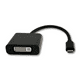 thumbnail image 3 of SatelliteSale USB Tipo C a DVI Adaptador Macho a hembra Convertidor PVC negro SatelliteSale USB-C to Female DVI Adapter, 3 of 6