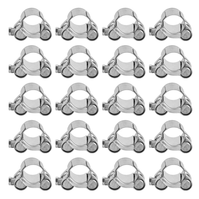 Hose Clamp, No Rust Stainless Steel Mini Hose Clamp Mini For Motor Vehicles For Petrochemical Industry For Pharmacy 26-28mm