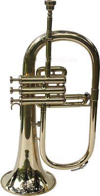 Sai Musical Flugel Horn 3 Valve brass Bb With Free Hard Case+Mouthpiece MUSICALS