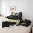 thumbnail image 6 of Feelyou 3D Jungle Bear Twin Bedding Sets 7pcs, Tree Leaf Botanical Bedding Comforter Set, 6 of 8