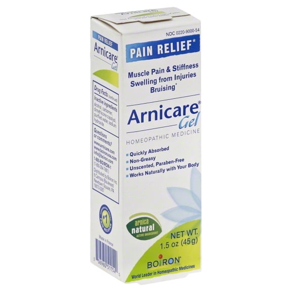 Boiron Arnicare Gel Pain Relief, Muscle Pain & Stiffness, Swelling from Injuries, Bruising, 1.5 oz