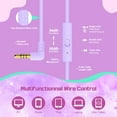 thumbnail image 6 of QearFun Kids Headphones with Microphone,Wired Headphones for Kids with Volume Limit,Sharing Jack,Kids Headphones with Cord for Girls,Foldable Headphones for Tablet Computer (Light Purple), 6 of 7