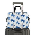 thumbnail image 2 of 16" Laptop Briefcase for Work Travel Laptop Shoulder Bag Carrying Handbag Laptop Case Blue Bows Pattern, 2 of 8