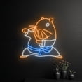 thumbnail image 3 of Handmadetneonsign Capybara Karate Neon Sign, Karate Capybara Led Sign, Capybara Martial Art Led Light, Capybara Neon Light, Wall Décor, 3 of 5