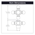 thumbnail image 7 of Belwith Keeler B075061 Fuller 1-11/16" Vintage Ball Valve Farmhouse Cabinet Knob / Drawer, 7 of 7