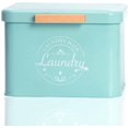 thumbnail image 1 of Farmhouse Metal Laundry Pods Holder with Hinged Lid. Modern Laundry Room Organization and Storage. Detergent Container (Green), 1 of 7