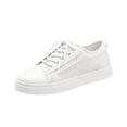 thumbnail image 2 of EKVAHL Women's Lace Up Mesh Sneakers, Cushioned Mesh Tennis Shoes, Insole Office Daily Walking Shoes White, 2 of 6