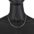 thumbnail image 3 of 4mm Solid .925 Sterling Silver Round Rolo Chain Necklace, 24 inches + Gift Box, 3 of 7