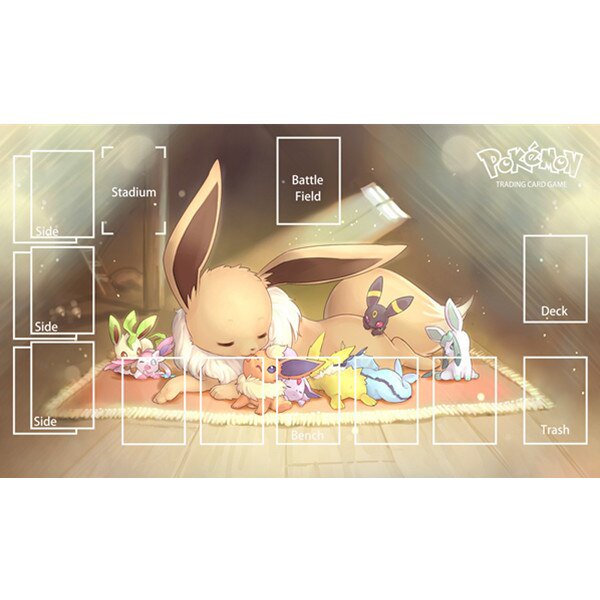 Juego de cartas de Pokémon Tcg VS Mesa Mewtwo Gengar Pikachu Charizard Eevee Lilian, figura de Anime, tapete de juego, juguete de regalo, 60x35 Fivean unisex