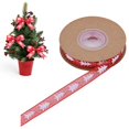 thumbnail image 2 of Christmas Ribbon,10 Yards Christmas Tree Pattern Ribbon Christmas Ribbon,Thin Christmas Ribbon,Xmas Wrapping Ribbons for Gift Wrapping,Christmas Tree Decor,Wreath Bows Craft,Xmas Decor,Z-Red-1cm, 2 of 4