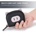 thumbnail image 4 of Porte-cartes Portable Porte-Cartes de Crédit Élégant Conteneur de Cartes en PU Pochette Multi-Fentes pour Cartes, 4 of 8