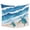 Blue, variant on Blue Coastal Tapestry for Bedroom Wall Hanging Tapestry, Sea Turtle Summer Beach Waves Nautical Ceiling Backdrop Tapestries Poster Blanket Wall Decor for Teens Room Living Room Dorm 39" x 59"
