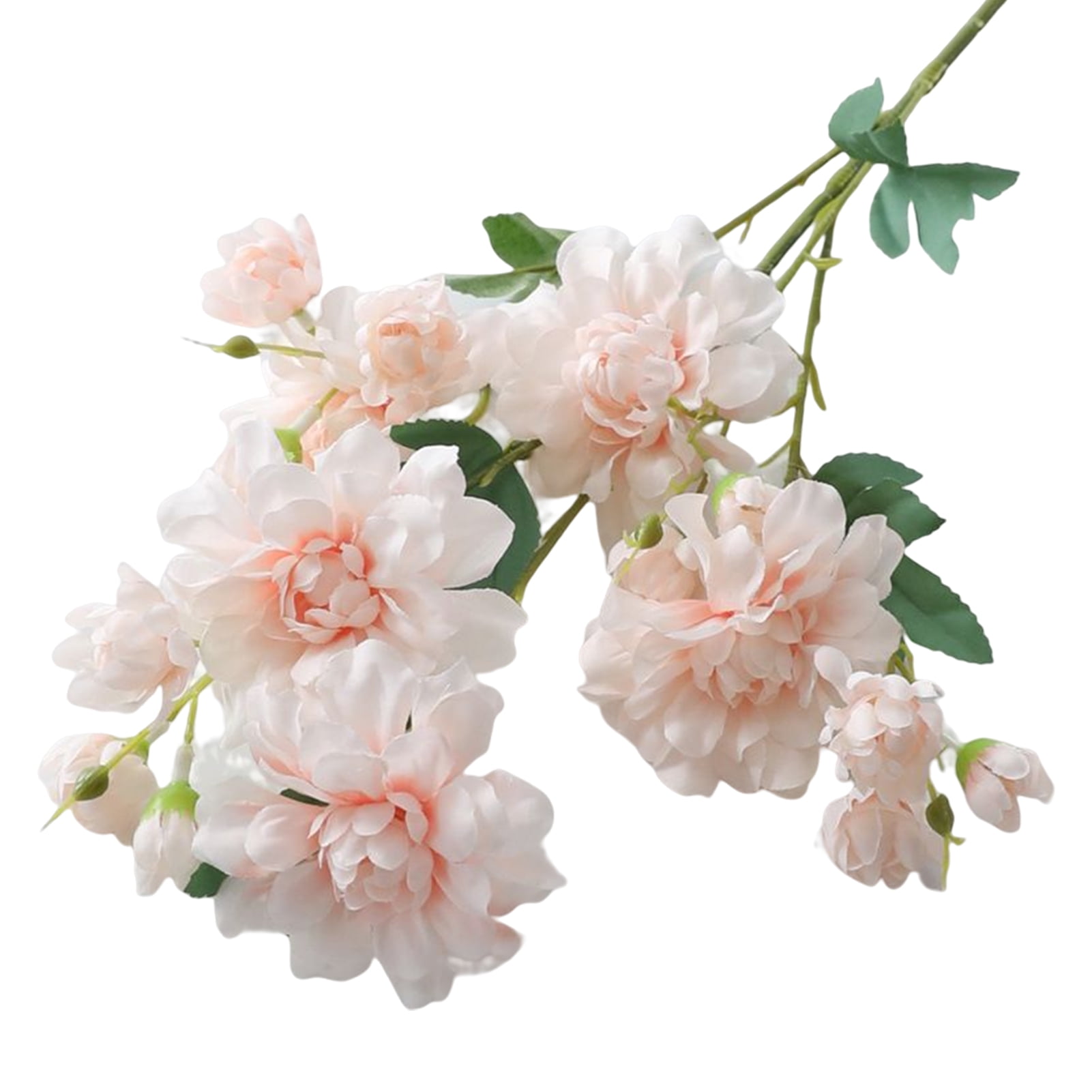 Mightlink 1 Branch Artificial Flower Nonfading Faux Silk Cloth 5 Forks