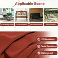 thumbnail image 4 of Pakunoda Porch Swing Cushions 40” X 40” X 5”, 2-3 Seater Bench Cushion with Backrest, Waterproof Replacement Outdoor Cushion with Tie, Terra Red, 4 of 5