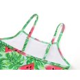 thumbnail image 4 of Serdomi Girls Adjustable Straps Swimwear Watermelon & Leaf Print 1PC Summer Fresh Design Toddler Kids Swimsuit Size 6X/7, 4 of 7
